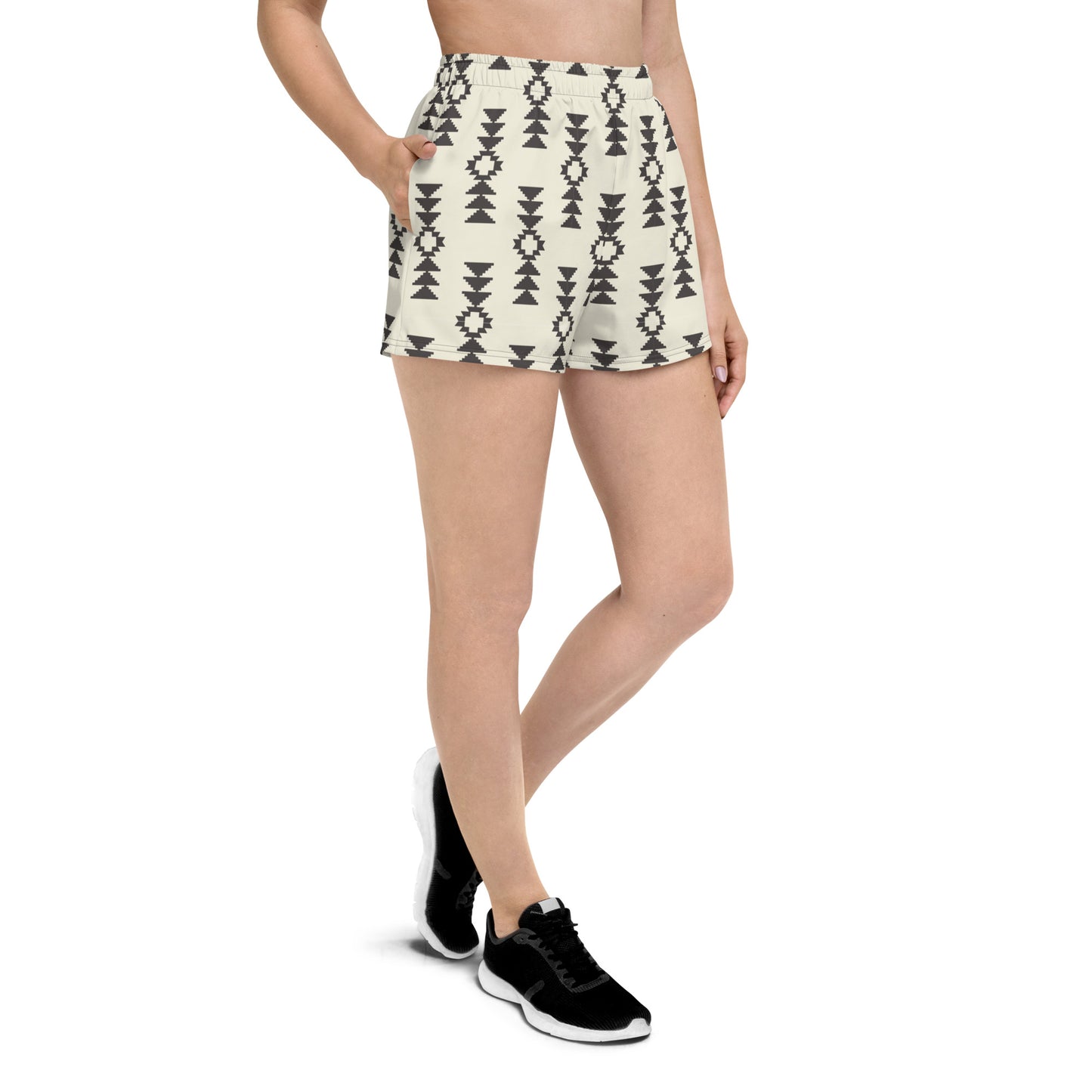 Black Aztec Women’s Athletic Shorts