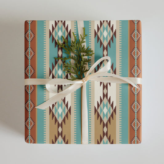 Mesa Aztec Christmas Wrapping Paper