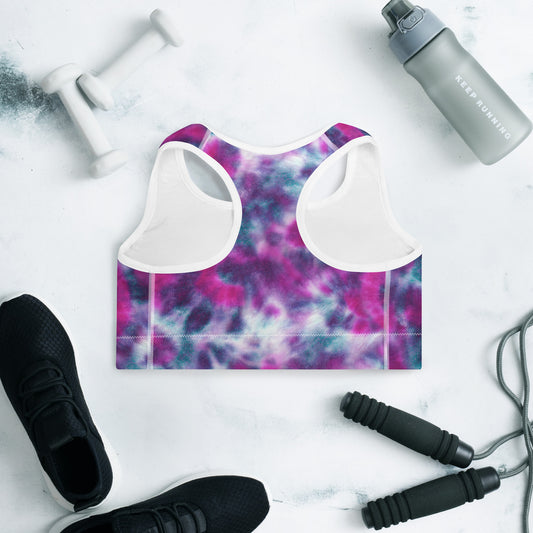 Women Dwellers Tie-Dye Padded Sports Bra