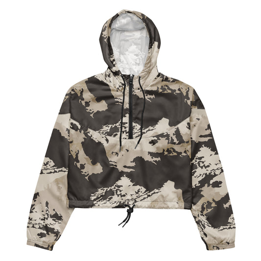 Women’s Cropped Mountain Camo Windbreaker